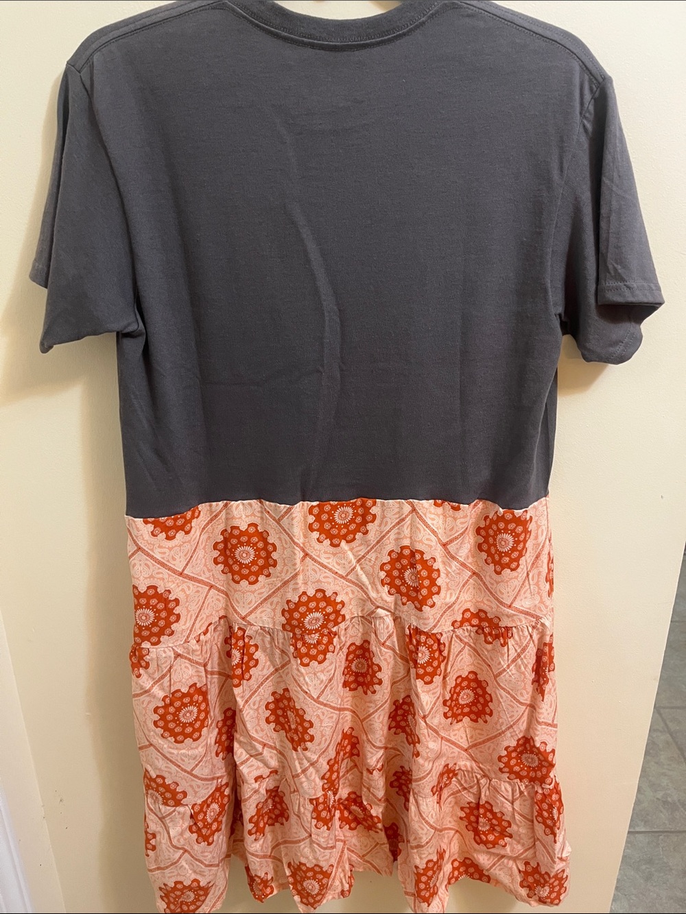 Gas Monkey Charcoal & Orange Midi Dress - Picture 4 of 4